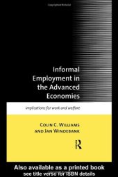 book Informal Employment in Advanced Economies: Implications for Work and Welfare