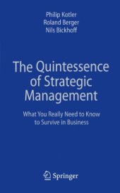 book The Quintessence of Strategic Management: What You Really Need to Know to Survive in Business