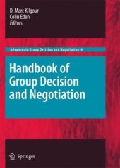 book Handbook of Group Decision and Negotiation