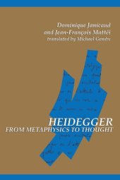 book Heidegger from Metaphysics to Thought