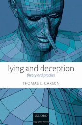 book Lying and Deception: Theory and Practice