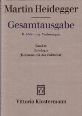 book Ontologie. Hermeneutik der Faktizität