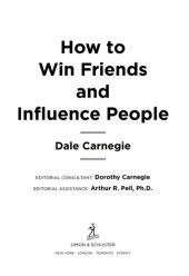 book How to Win Friends and Influence People   