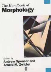 book The Handbook of Morphology (Blackwell Handbooks in Linguistics)