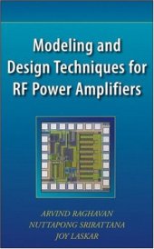 book Modeling and Design Techniques for RF Power Amplifiers