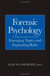 book Forensic Psychology: Emerging Topics and Expanding Roles