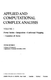 book Applied and computational complex analysis