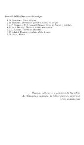 book Algebre et theories galoisiennes