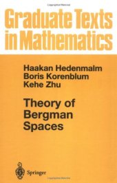 book Theory of Bergman Spaces