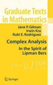 book Complex Analysis: In the Spirit of Lipman Bers