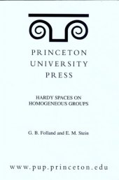 book Hardy spaces on homogeneous groups