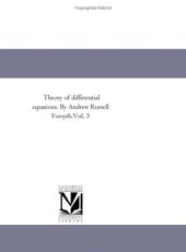 book Theory of Differential Equations