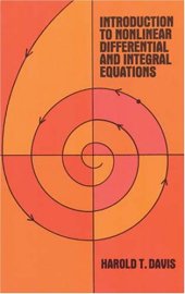 book Introduction to nonlinear differential and integral equations