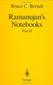 book Ramanujan's Notebooks