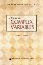 book A guide to complex variables