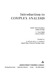 book Introduction to complex analysis