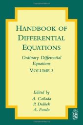 book Handbook of differential equations. Ordinary differential equations