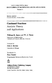 book Continued fractions: analytic theory and applications