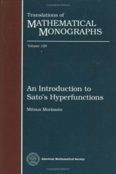 book An introduction to Sato's hyperfunctions