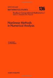 book Nonlinear Methods in Numerical Analysis