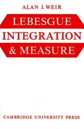 book Lebesgue integration and measure