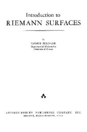 book Introduction to Riemann Surfaces 