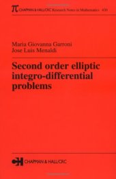 book Second-order elliptic integrodifferential problems