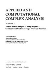 book Applied and computational complex analysis