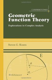 book Geometric Function Theory, Explorations in Complex Analysis