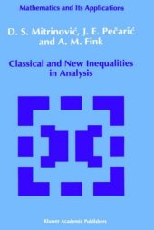 book Classical and New Inequalities in Analysis