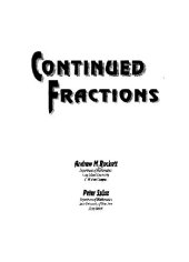 book Continued fractions