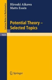 book Potential Theory—Selected Topics