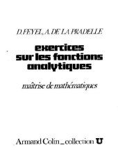 book Exercises sur les fonctions analytiques