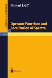 book Operator Functions and Localization of Spectra