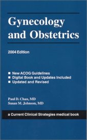 book Gynecology and Obstetrics, 2004 Edition