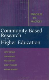 book Community-Based Research and Higher Education: Principles and Practices (Jossey Bass Higher and Adult Education Series)