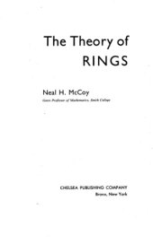 book The Theory of Rings