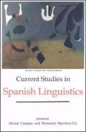 book Current Studies in Spanish Linguistics