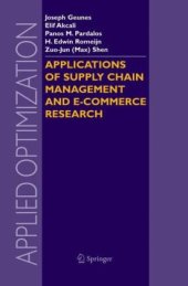 book Applications of Supply Chain Management and E-Commerce Research (Applied Optimization)