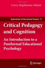 book Critical Pedagogy and Cognition: An Introduction to a Postformal Educational Psychology