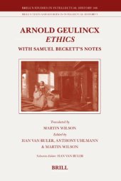 book Arnold Geulincx: Ethics