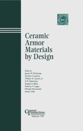 book Ceramic Armor Materials by Design (Ceramic Transactions, Vol. 134)