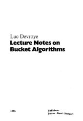 book Lecture Notes on Bucket Algorithms