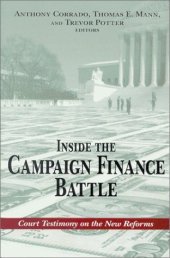 book Inside the Campaign Finance Battle: Court Testimony on the New Reforms