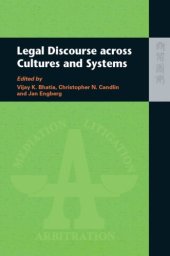 book Legal Discourse Across Cultures and Systems