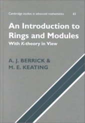 book An Introduction to Rings and Modules With K-theory in View