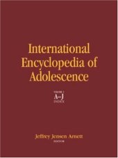 book International Encyclopedia of Adolescence (2 volume set)