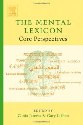 book The Mental Lexicon: Core Perspectives