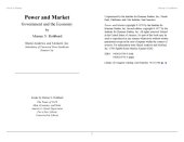 book Power and market: Government and the economy (The Studies in economic theory series)