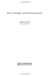 book Price, Principle, and the Environment